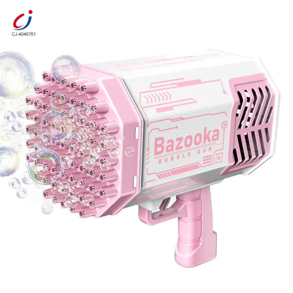 Chengji summer electric products 2024 soap bubbles gun burbujeros bubble maker gatling 88 holes bazooka bubble gun