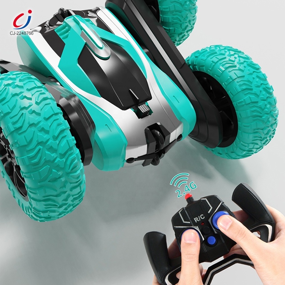 Chengji double sided twist 360 degree rc stunt car 4wd 2.4g remote control toy car double-sided rc stunt car toy for kids