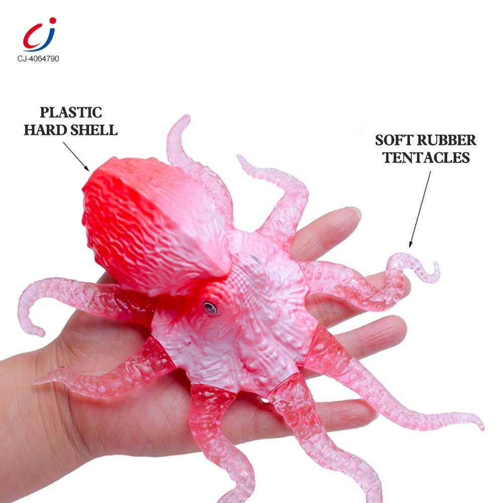 Chengji adults kids funny release stress creative soft toys squeeze fidget octopus decompressing stretch rubber toy