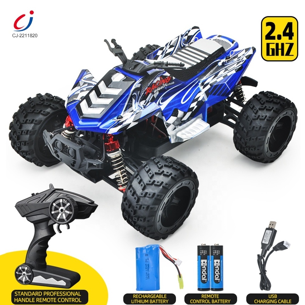 Chengji 2023 hot sale toys 2.4ghz 4wd remote control 50km/h fastest scale model truck kids rc racing car 1/16 for adults