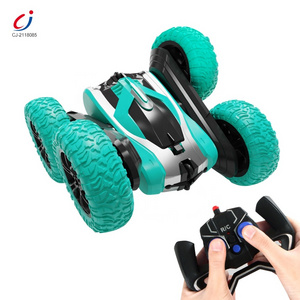 Chengji high quality 360 rolling remote control car toy 2.4G double sided four wheel rc stunt car