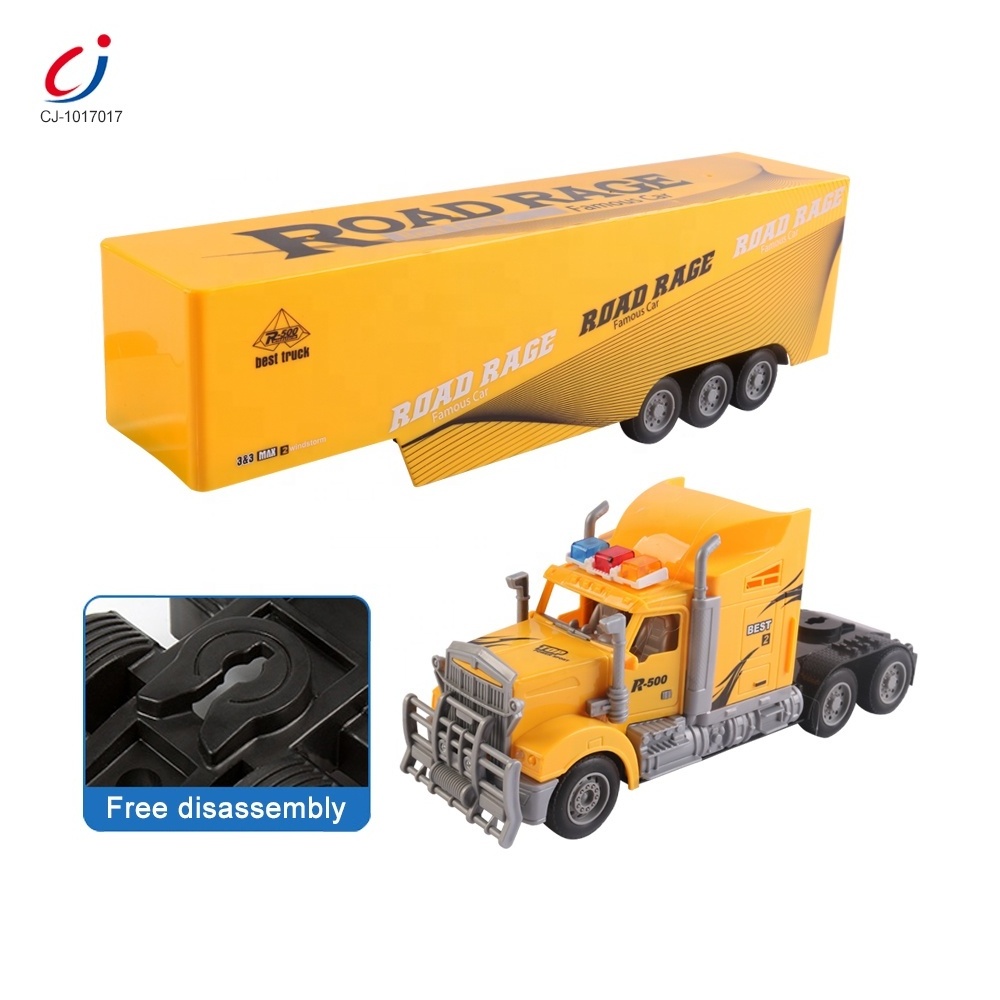 New low price big size shantou factory remote control rc truck trailer with light