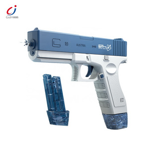 Chengji 2023 hot style spray battle game plastic waterpistol continuous shooting pistol toys high power electric water gun