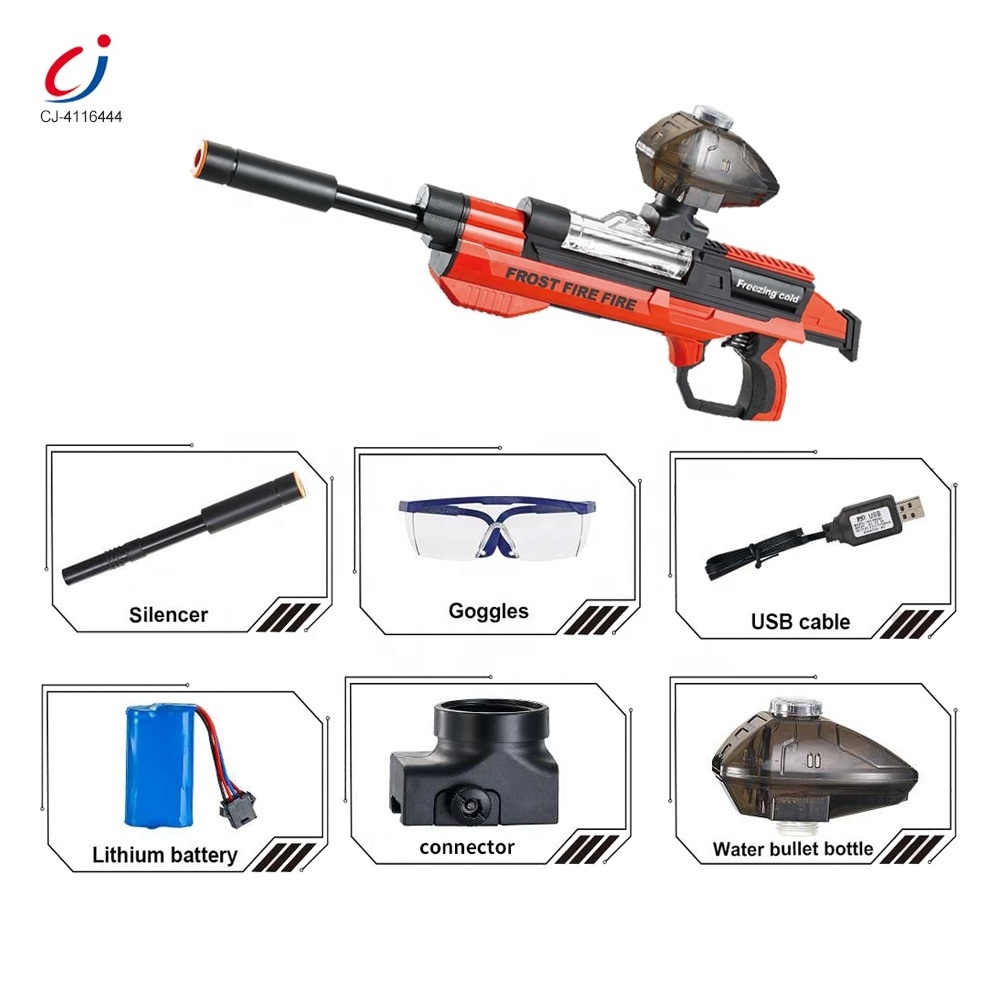 Chengji wholesale products outdoor summer toys long range electric water bullet gun space gun type water gun with silencer