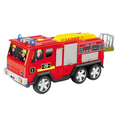 Wholesale children cartoon toy musical remote control rc fire truck for kids