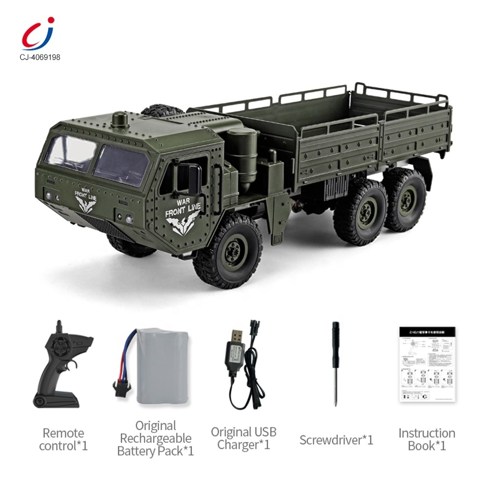 1 16 scale simulation model off-road army military vehicles toy rc 6x6 truck