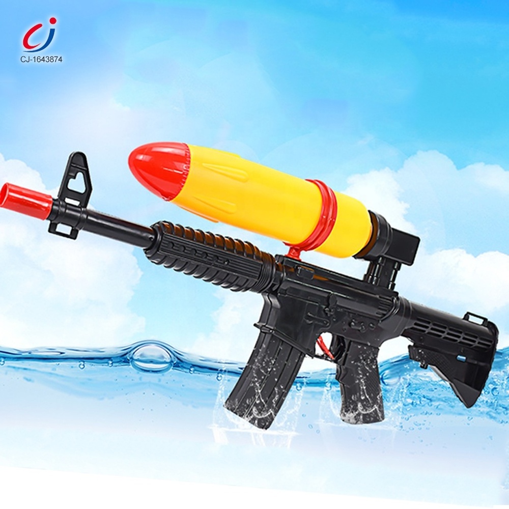 Chengji cheap summer children toy big inflatable beach play shooter game toys black plastic water gun