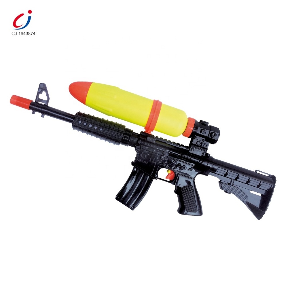 Chengji cheap summer children toy big inflatable beach play shooter game toys black plastic water gun