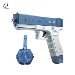 Chengji kids outdoor summer play toys automatic power kinder pistole spray continuous shooting GLK electric water guns for sale