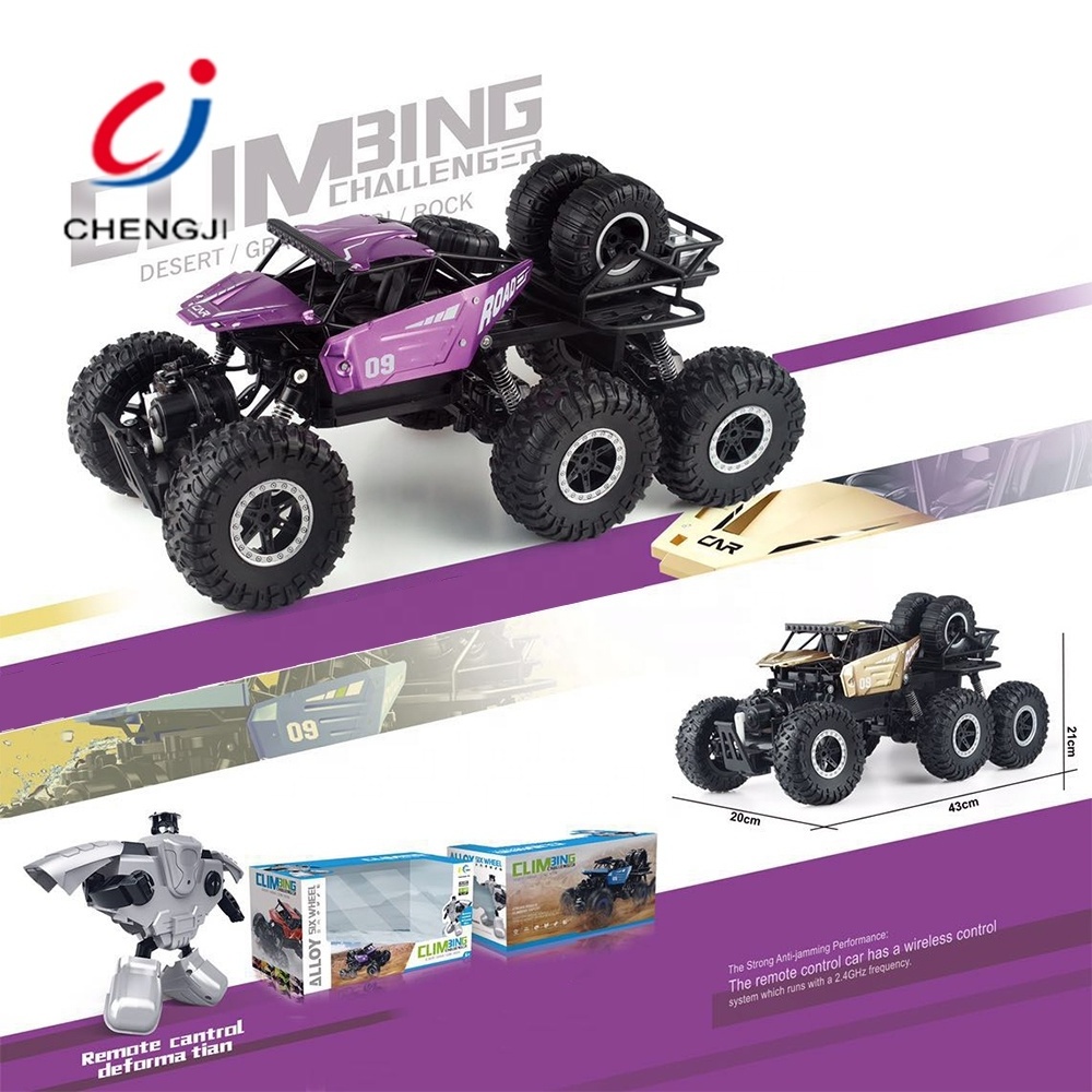 Children Toys High Speed 2.4 G Six-wheeled Rock Climbing RC Car, Carro A Control Remoto Alloy 1 12 Scale RC Cars