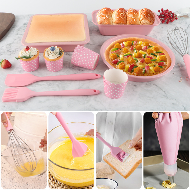 Customized Novice Baking Tool Set Oven Toast Biscuit Cake Bread Pizza Mould molde de silicona reposteria