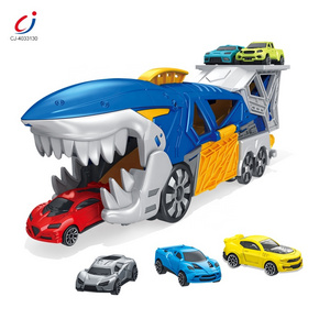 Chengji crocodile shark track catapult truck toy vehicles transport truck carrier toys inertial ejection vehicle shark truck toy