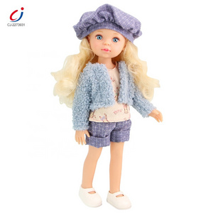 Munecas para nina full vinyl realistic fashion doll plastic toys 14 inch vinyl dolls for kids