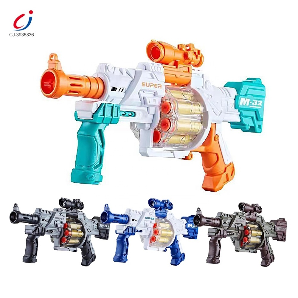 Chengji M32 eva soft bullet gun magazine toy wholesale boys playing bullet fire continuous shooting toy eva soft bullet toy gun