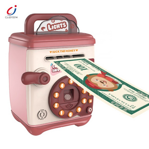 Chengji multifunction electronic piggy bank atm money saving box funny safety children bank money boxes with password