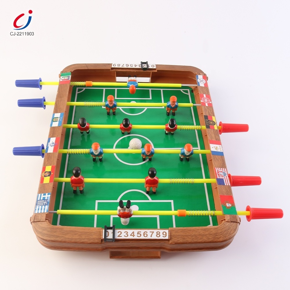 Indoor playing toys tabletop kids soccer toy football table game best price finger toys desktop football table board game