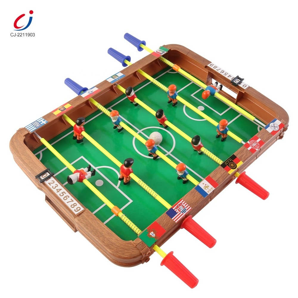 Indoor playing toys tabletop kids soccer toy football table game best price finger toys desktop football table board game