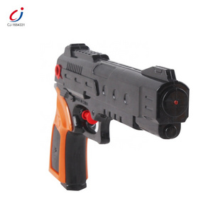 Summer toy pistol shaped black plastic water gun