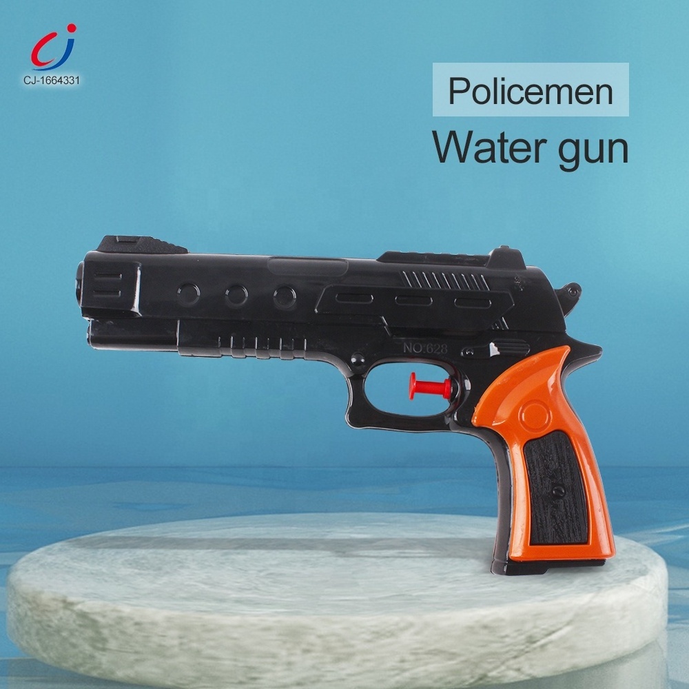 Summer toy pistol shaped black plastic water gun