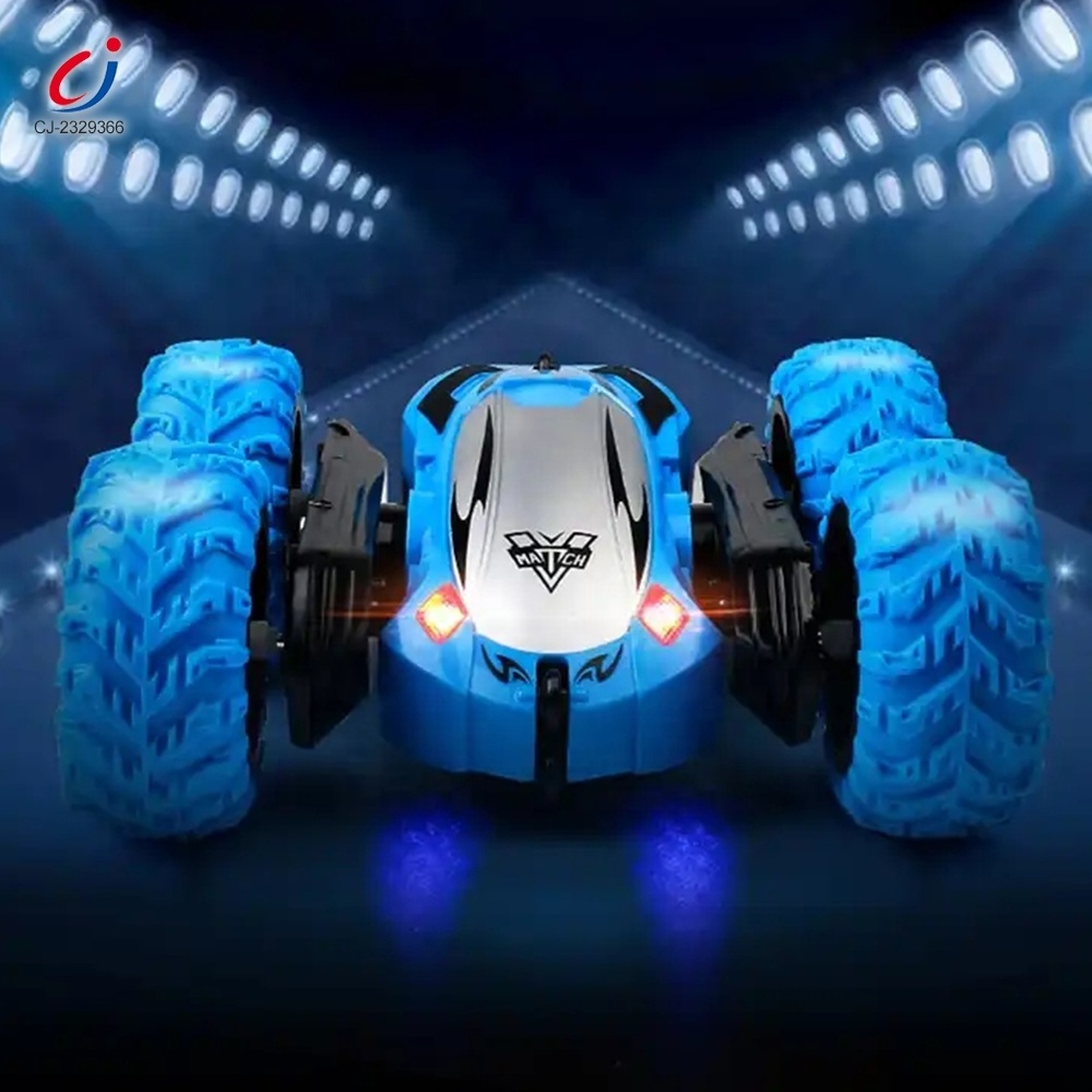 Chengji toys 2.4g 360 degree rotation rechargeable remote control cars toy high quality double side rc stunt car