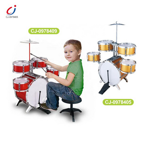 Chengji instrumento musical de juguete children jazz drum toy musical instruments plastic kids drum sets for sale