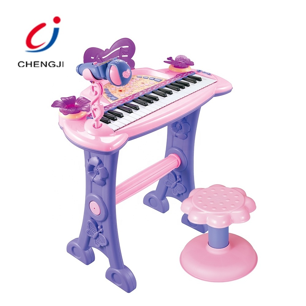 Chengji Popular baby musical instrument electronic learning plastic keyboard piano toy