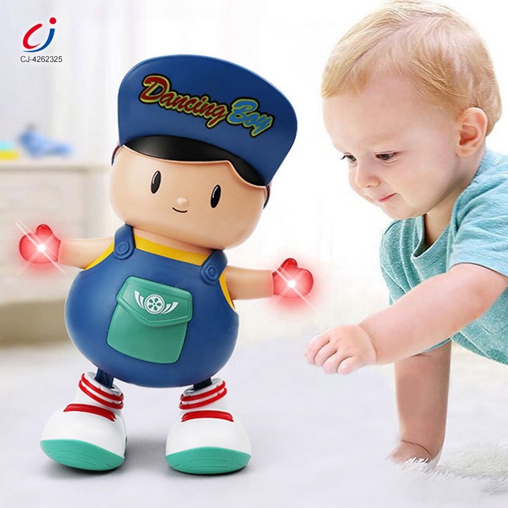 Chengji b/o moving shaking lighting music cartoon boy doll universal dancing dolls electronic walking toys for kids