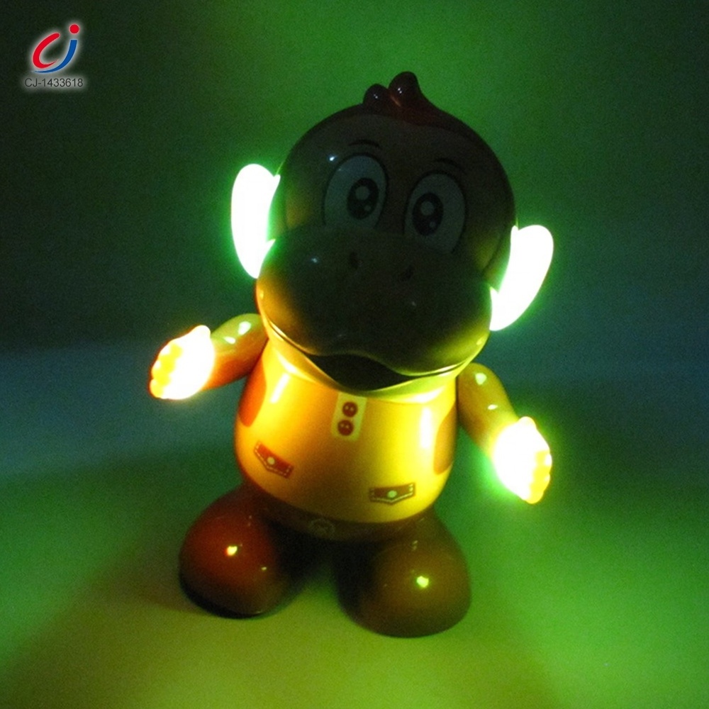 Wholesale new child toy walking light music interactive toys plastic electric swing dancing monkey toy