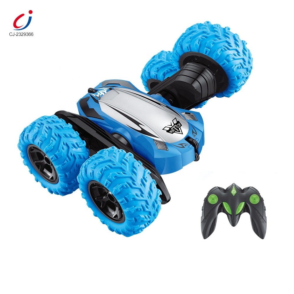 Chengji toys 2.4g 360 degree rotation rechargeable remote control cars toy high quality double side rc stunt car