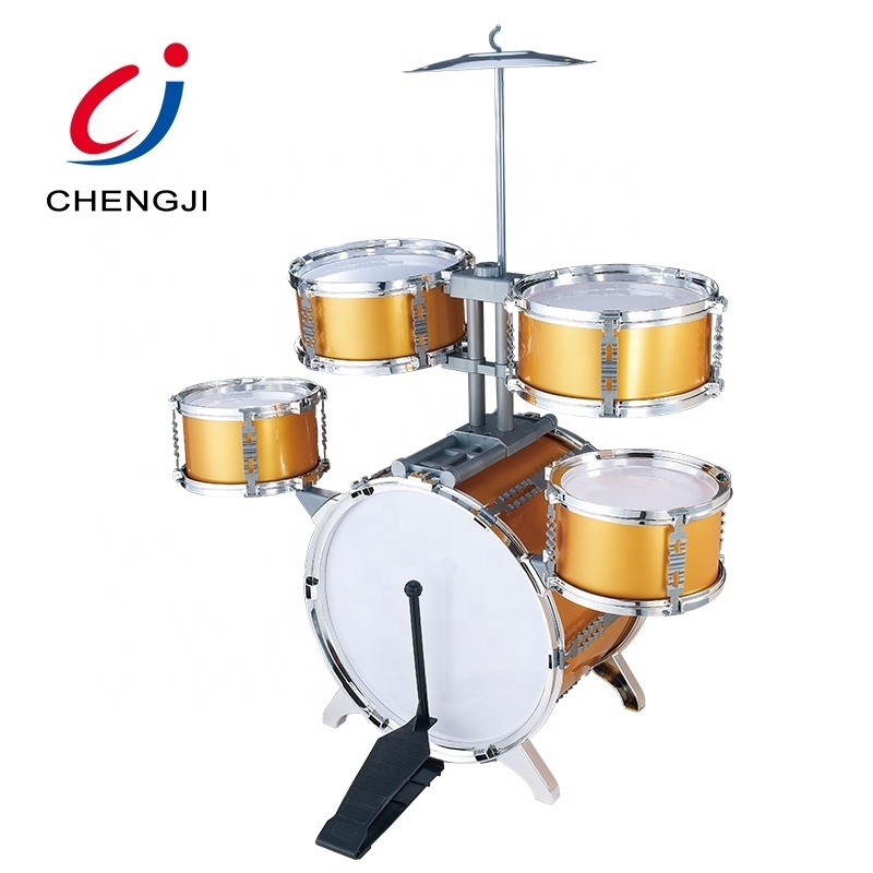 Chengji instrumento musical de juguete children jazz drum toy musical instruments plastic kids drum sets for sale