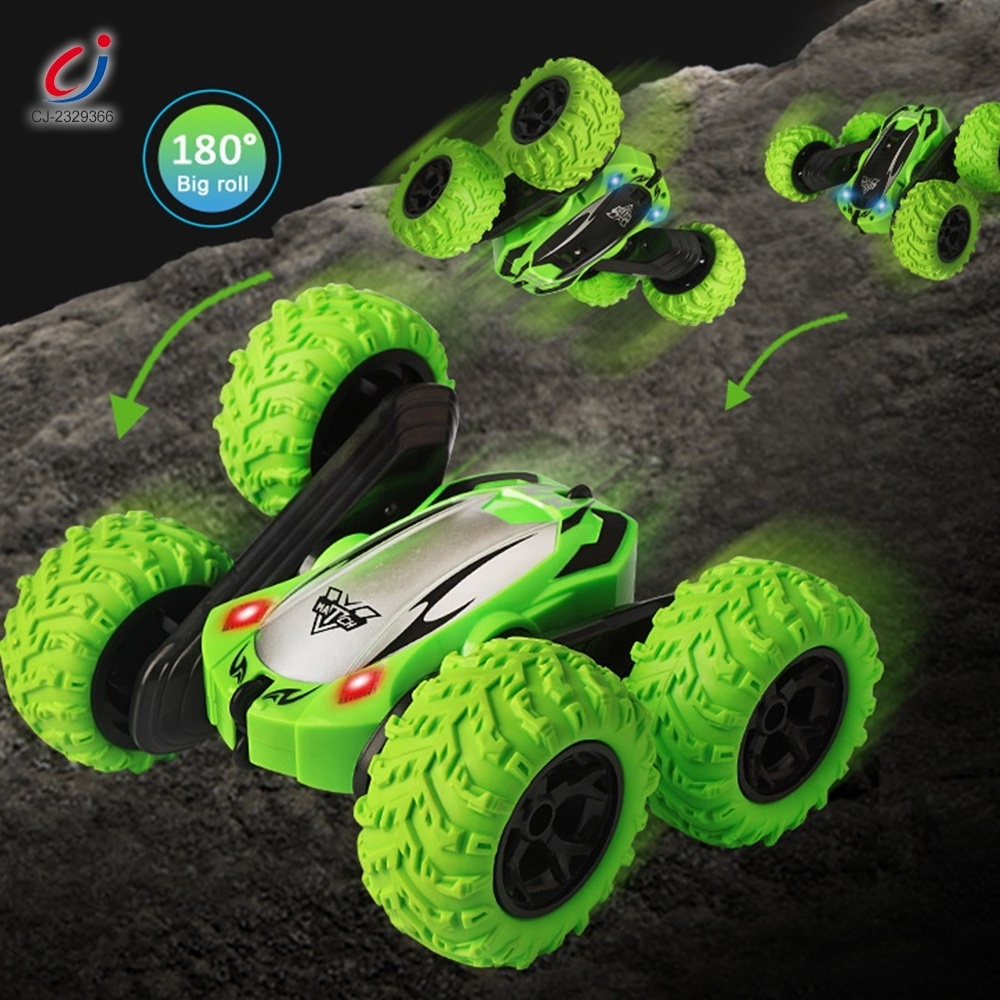 Chengji toys 2.4g 360 degree rotation rechargeable remote control cars toy high quality double side rc stunt car