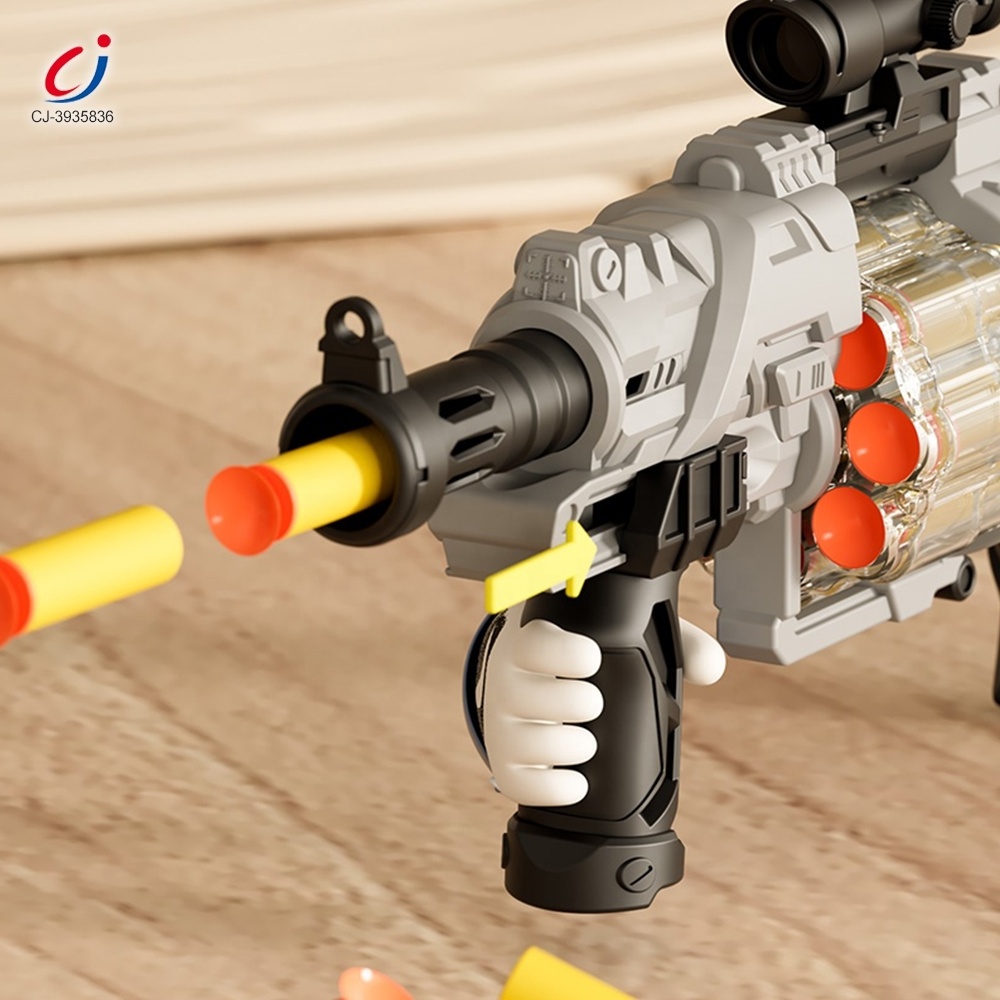 Chengji M32 eva soft bullet gun magazine toy wholesale boys playing bullet fire continuous shooting toy eva soft bullet toy gun