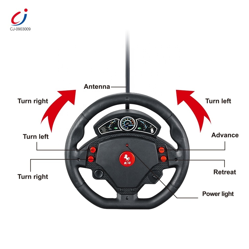 China factory plastic steering wheel control 1 32 remote control container truck 4ch plastic rc container truck with sound