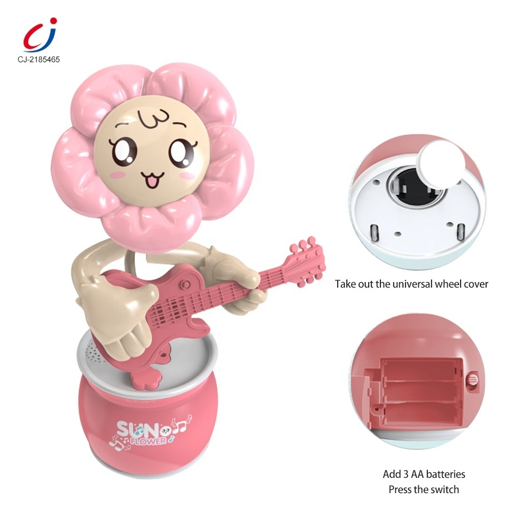 Chengji Gift music dancing flower toys brinquedos sharking singing mock speech electric music plastic dancing sunflower toy