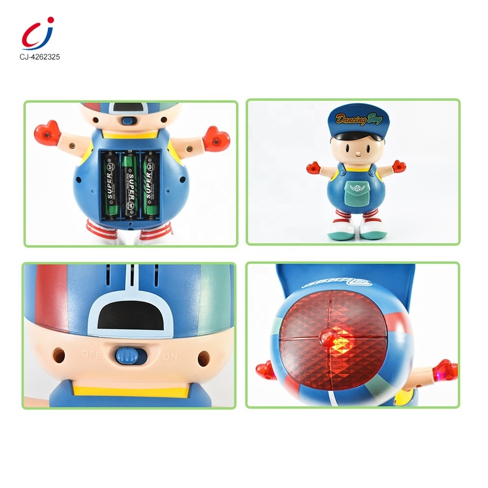 Chengji b/o moving shaking lighting music cartoon boy doll universal dancing dolls electronic walking toys for kids