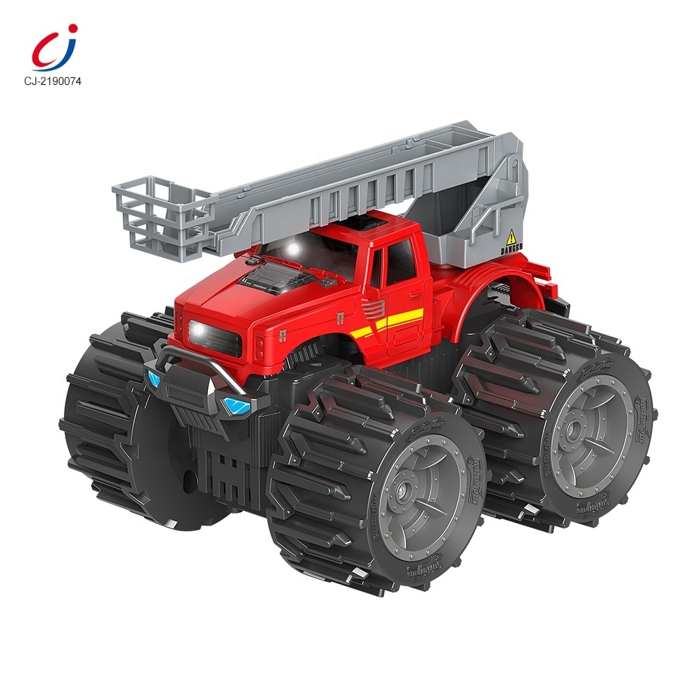 Kids toy cars set boy monster trucks inertia car toys deformation wheel pickup ladder fire truck toy car