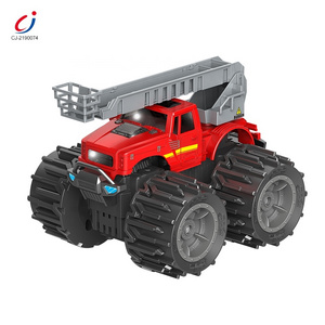 Kids toy cars set boy monster trucks inertia car toys deformation wheel pickup ladder fire truck toy car