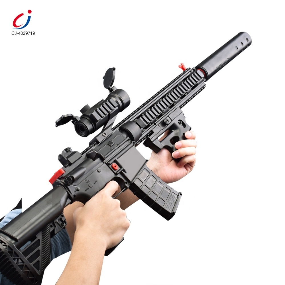 Chengji new arrival sniper rifle summer outdoor electric automatic shooting water gel ball bullet m416 gun toy