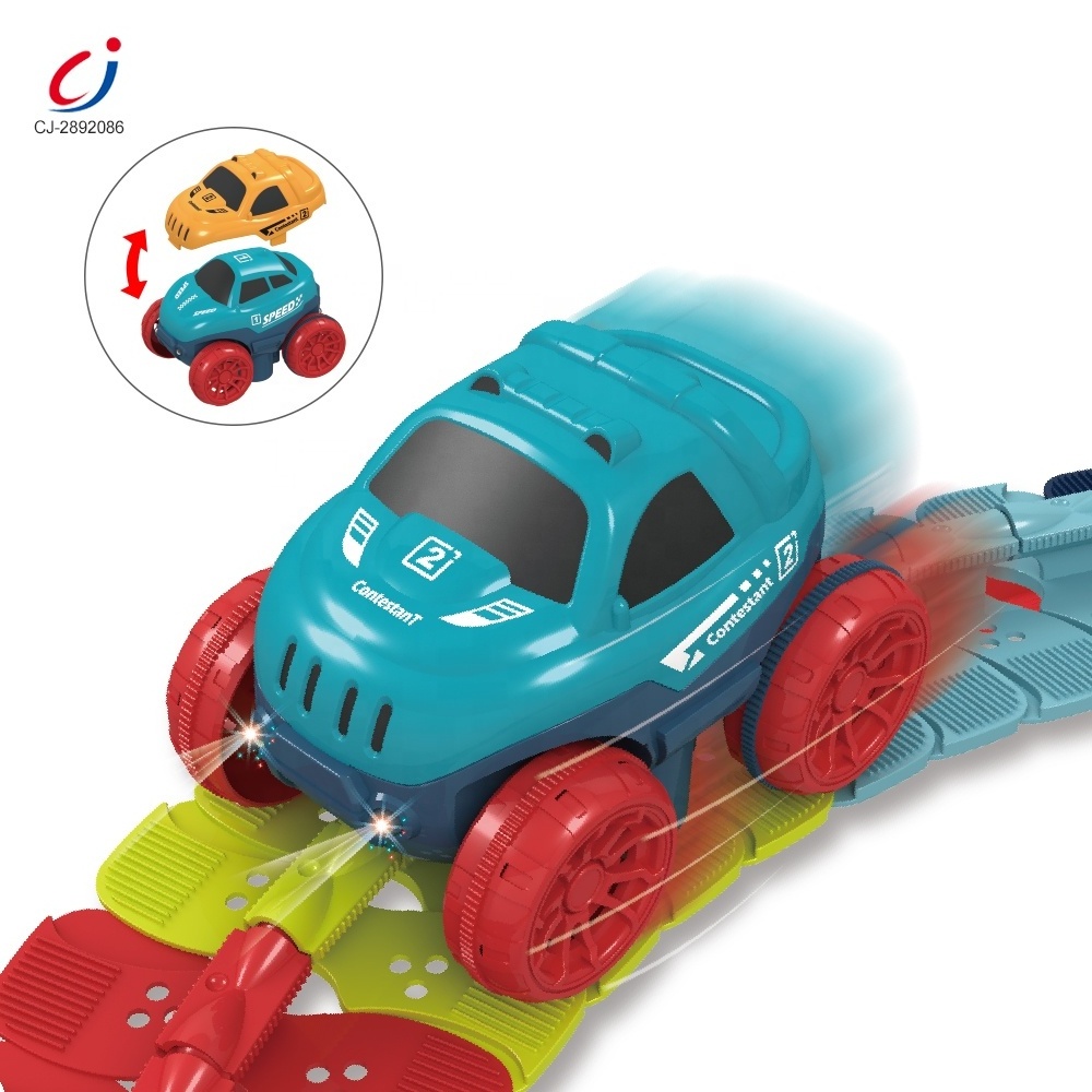 Chengji 2023 anti-gravity high speed rail child 144pcs diy assemble electric flexible changeable track toy