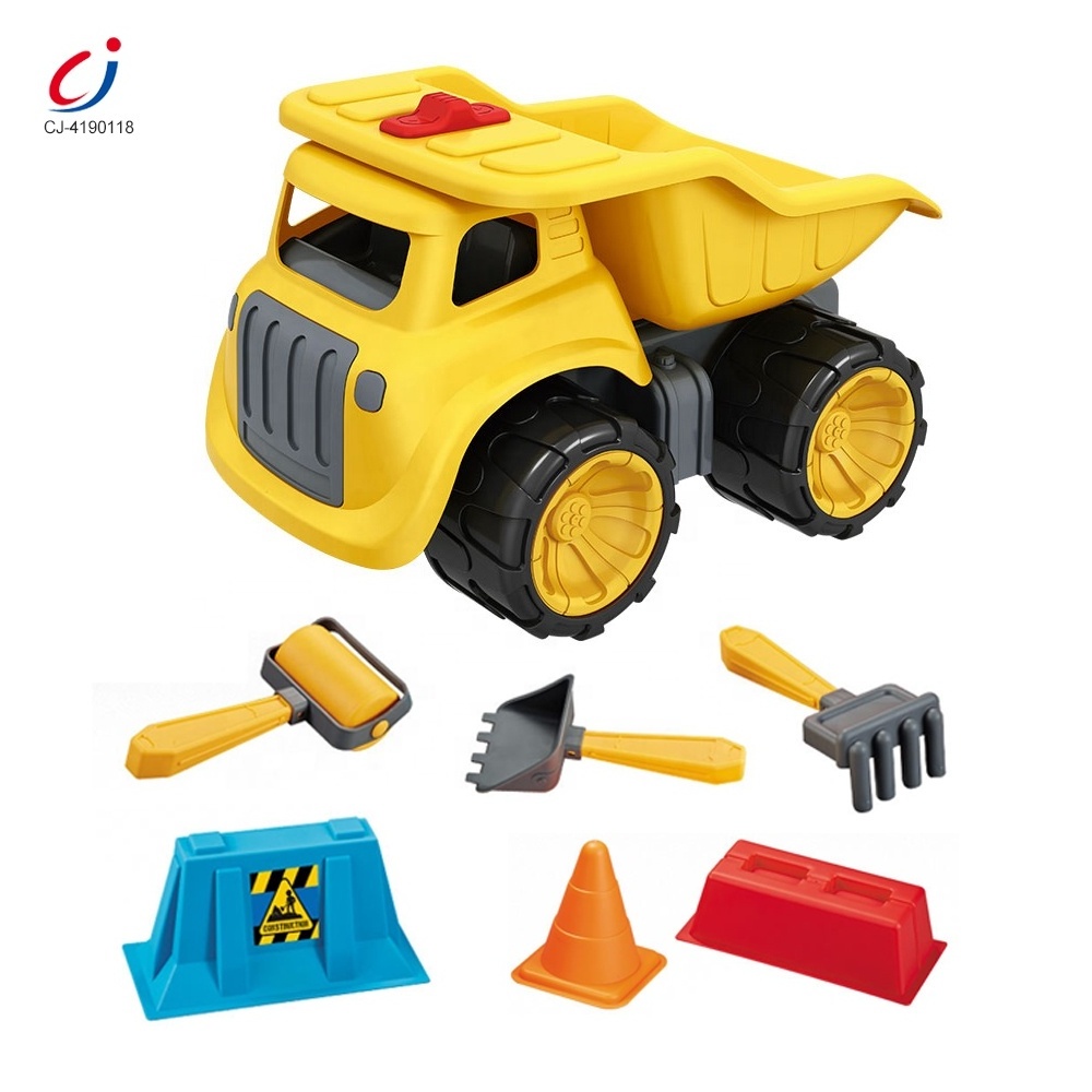 Chengji new arrival boys sliding dumper toy cartoon tipper engineering vehicle toys plastic ride on kids dump truck for kid