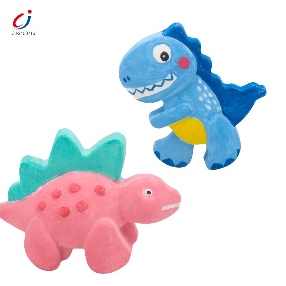 Educational Creative Handmade Graffiti Arts Craft Toy Diy Color Dinosaur Kits Plaster Paint Set for Kids