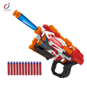 Chengji toy guns air soft bullet launcher play set kids shooting game long range eva foam bullets pistol toy for boys