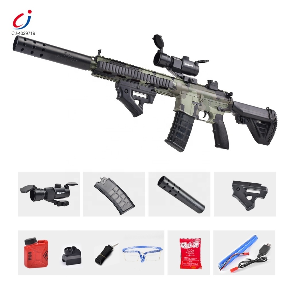 Chengji new arrival sniper rifle summer outdoor electric automatic shooting water gel ball bullet m416 gun toy