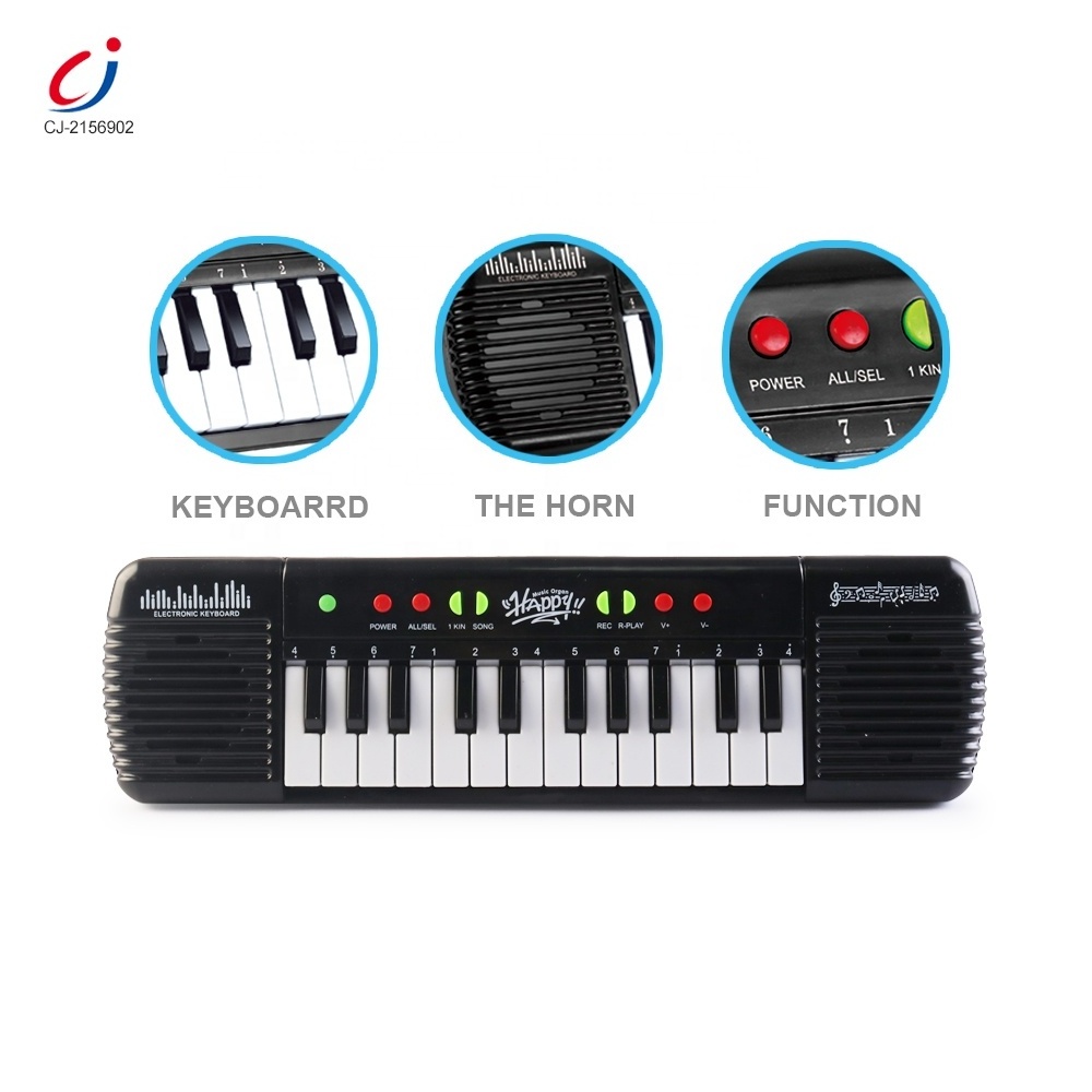 Education plastic 24 keys piano toy electric instrument musical keyboard