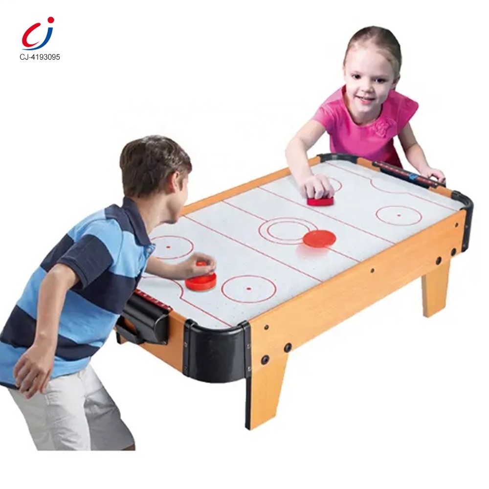 Chengji new arrival children indoor sports tabletop board finger game wooden mini air ice hockey toys for kids