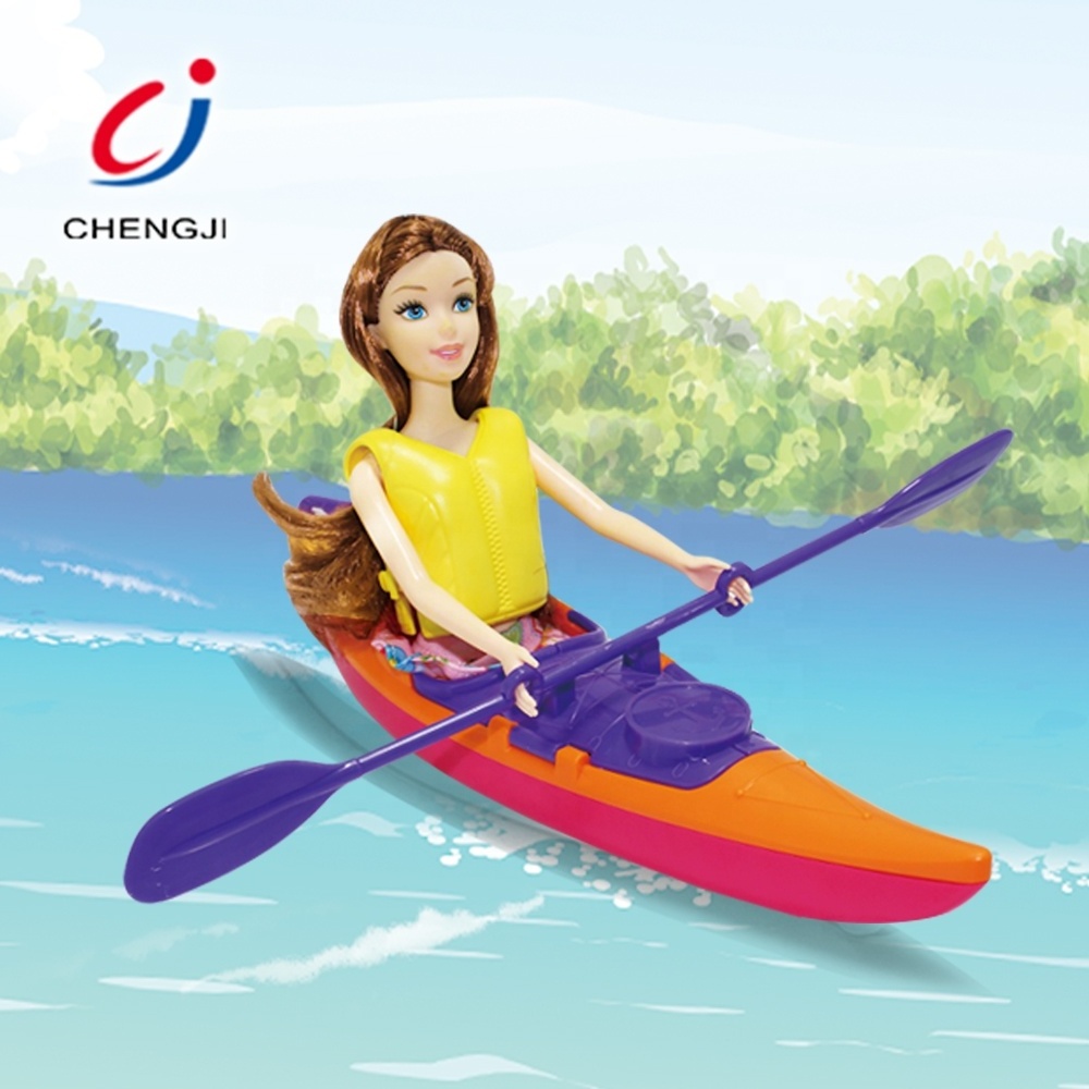 Fashion lovely plastic 11.5 inch beauty sea rowing doll toys for girls, munecas de juguete