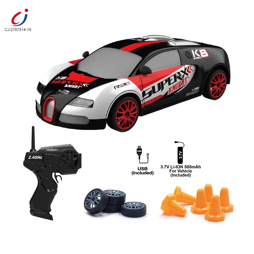 Chengji wholesale long range remote control vehicle high speed sport racing toys 1/24 scale mini rc drift car for kids