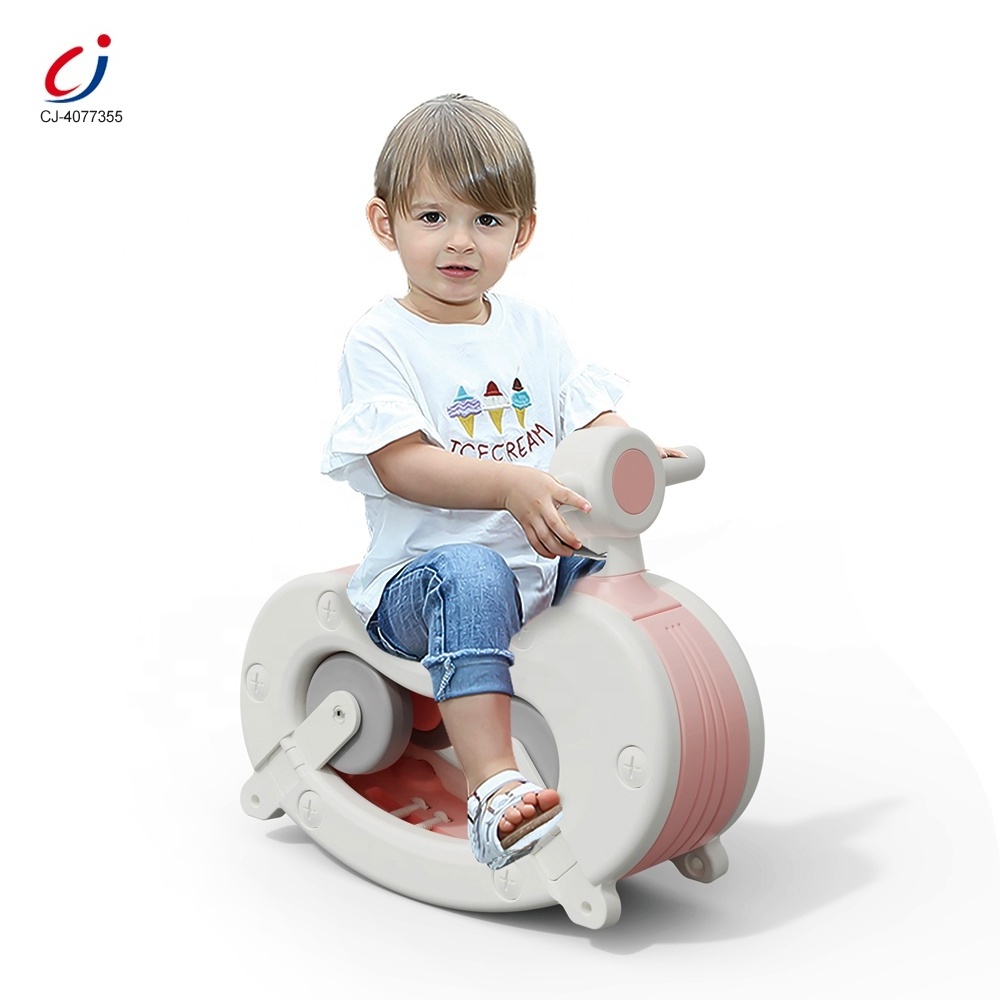 Chengji baby rocking horse toys sliding vehicle swing rocker balance scooter 2 in 1 space ride on car toy