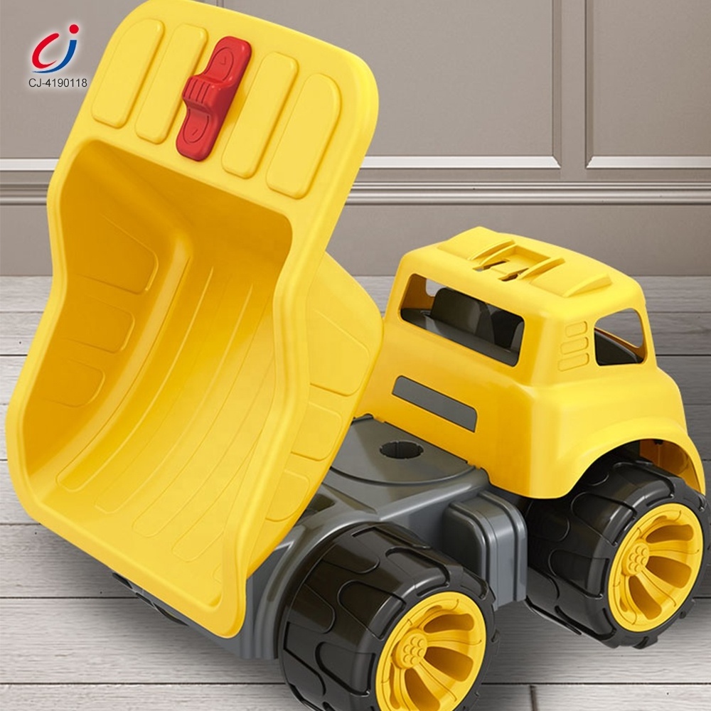 Chengji new arrival boys sliding dumper toy cartoon tipper engineering vehicle toys plastic ride on kids dump truck for kid