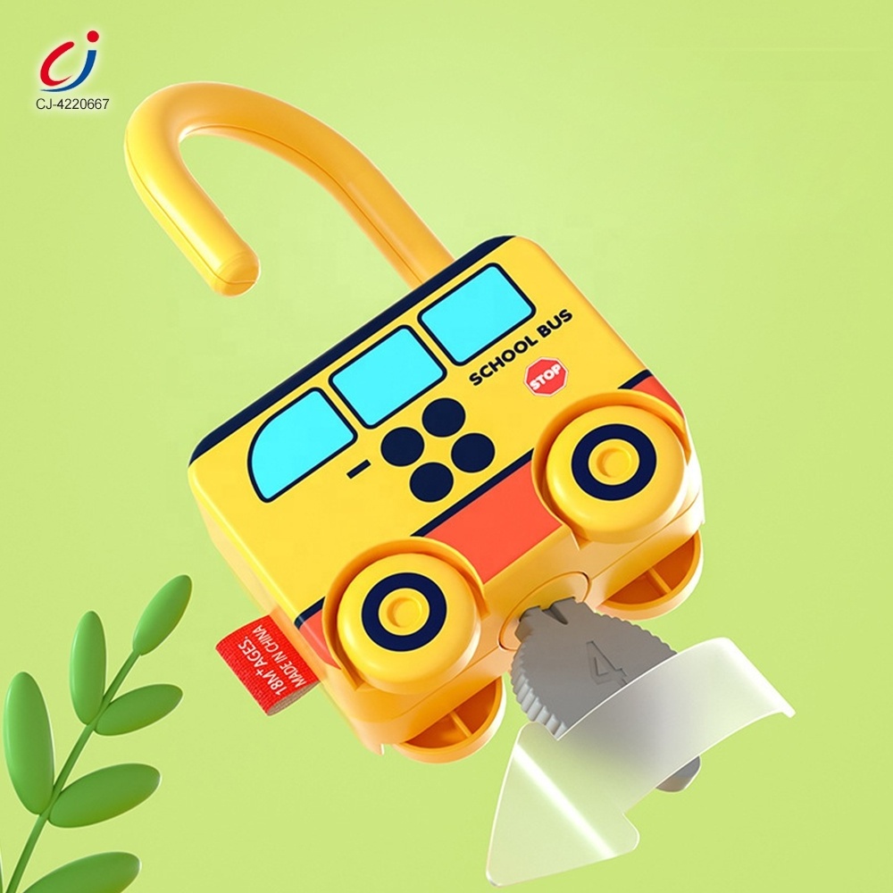 Chengji alphabet learning lock digital keys matching game baby early education enlightenment cartoon vehicle pairing unlock toys